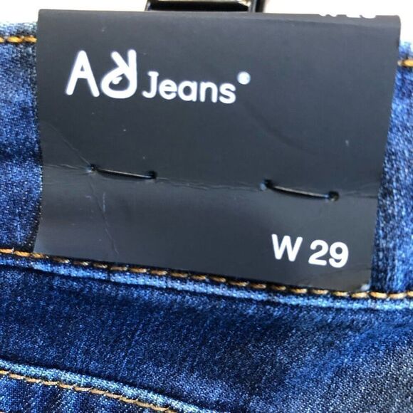 ANGRY RABBIT - L Sz 9 (29) Medium/Rise Fray/Hem Skinny Jeans in Dark Denim 👖 - Picture 11 of 16